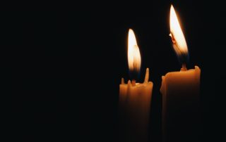 Candles, dark, flame, fire