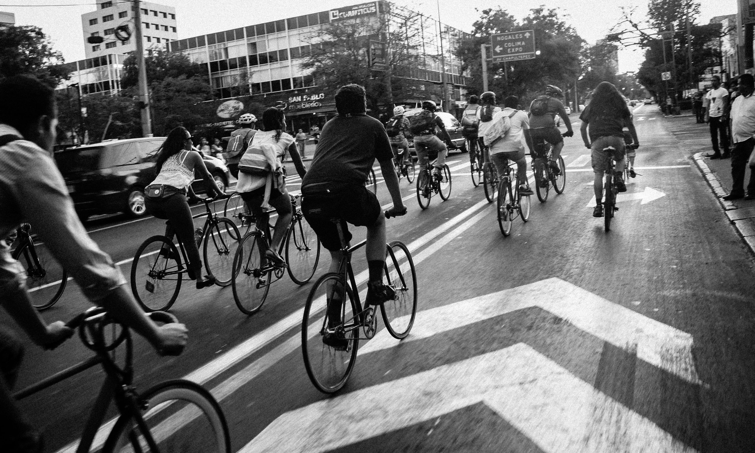 cyclist, traffic