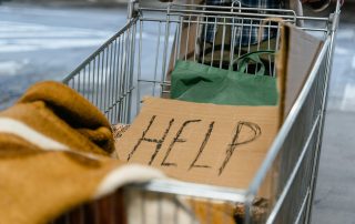 poor, disparity, shopping cart